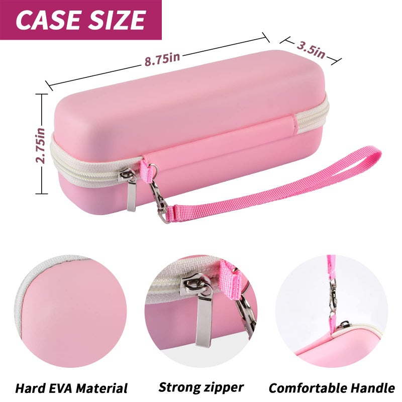 Comecase Toothbrush Travel Case Compatible with Oral-B Pro 1000, 2000, 3000, 3500, 1500/ for Philips Sonicare ProtectiveClean 4100 5100 Electric Toothbrush with Mesh Pocket for Accessories - Pink (Bag Only) - Image 4