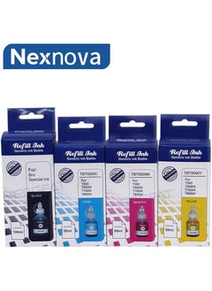NexNova Bt6000 Bt5000 Ink Compatible For Brother Ink Tank 4 Color Black Cyan Magenta Yellow Printers Refill For Dcp T300 T500W T700W T310 T510W T710W Mfc T800W T810W T910W T4500Dw  - Image 4
