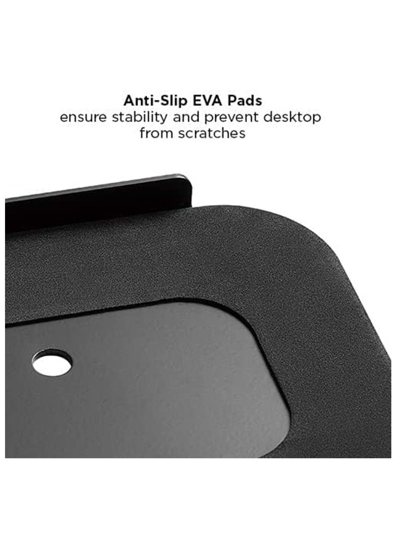XICEN - Steel Reinforcement Bracket, Compatible with Most Monitor Mount Stand Grommet C Clamp (CGRP-B) Black - Image 1