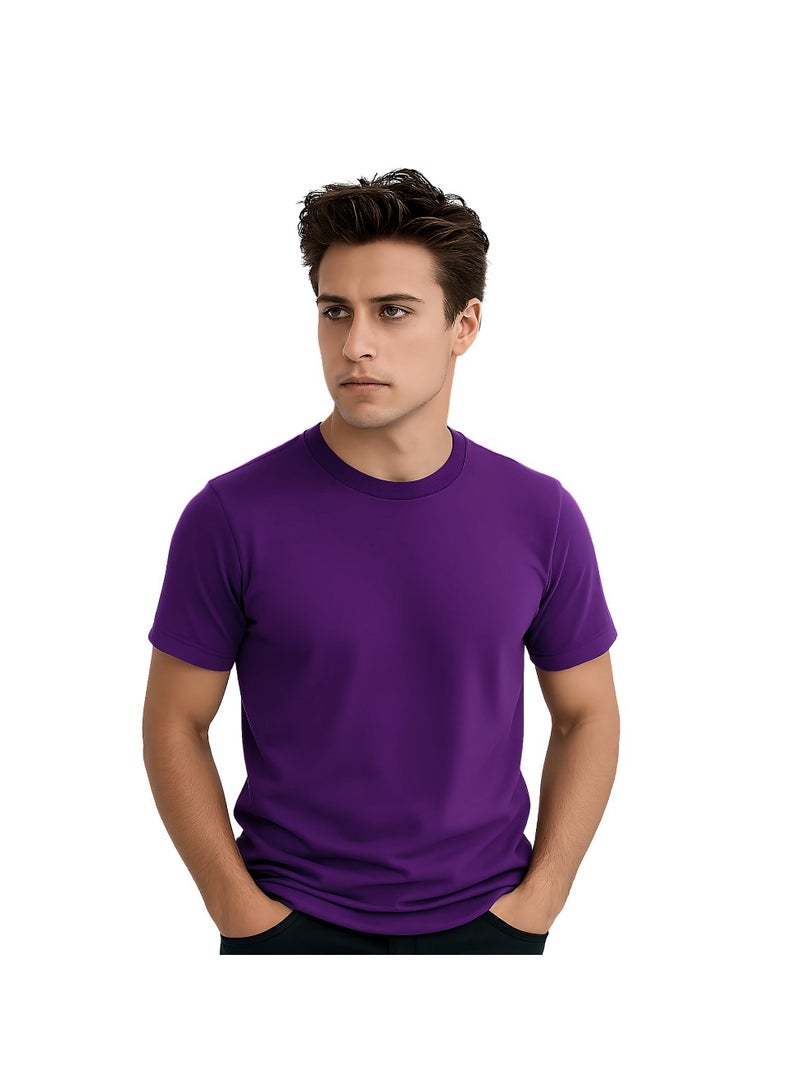 برينت شوب فور مي تي شيرت رجالي برقبة مستديرة للكبار 170 جرامًا في المتر المربع من القطن الخالص الألوان الأساسية - Image 2