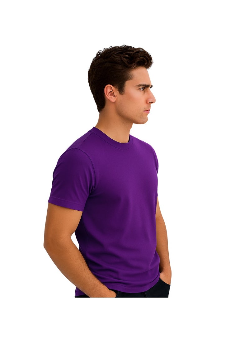 برينت شوب فور مي تي شيرت رجالي برقبة مستديرة للكبار 170 جرامًا في المتر المربع من القطن الخالص الألوان الأساسية - Image 4