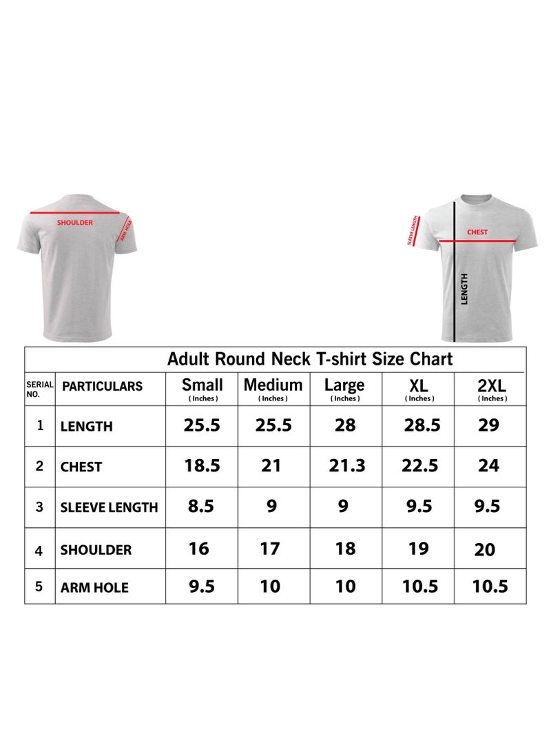 PRINTSHOP4ME Adult Round Neck Men's T Shirt 170 GSM Pure Cotton Basic Colors  - Image 5