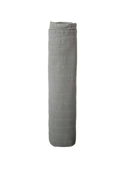 mushie Swaddle Blanket Organic Cotton  - Belgian Grey
