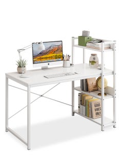 JANTENS 4-layer Bookshelf Storage Study Desk Reversible Storage Layer  Office Table for home office, Computer desk for workstation  - Image 1