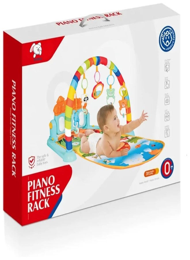 Manos Baby Mat Piano Fitness Rack Baby Play Gym, Musical Activity Mat with Hanging Toys, 0+ Months Pack of 1 - Image 1