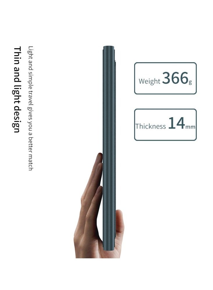 For Samsung Galaxy Z Fold 5 Keyboard and Mouse, Portable Wireless Bluetooth Compatible Leather Folding Stand Keyboard Case with Capacitive Pen, for Galaxy Z Fold 5 Google Pixel Fold