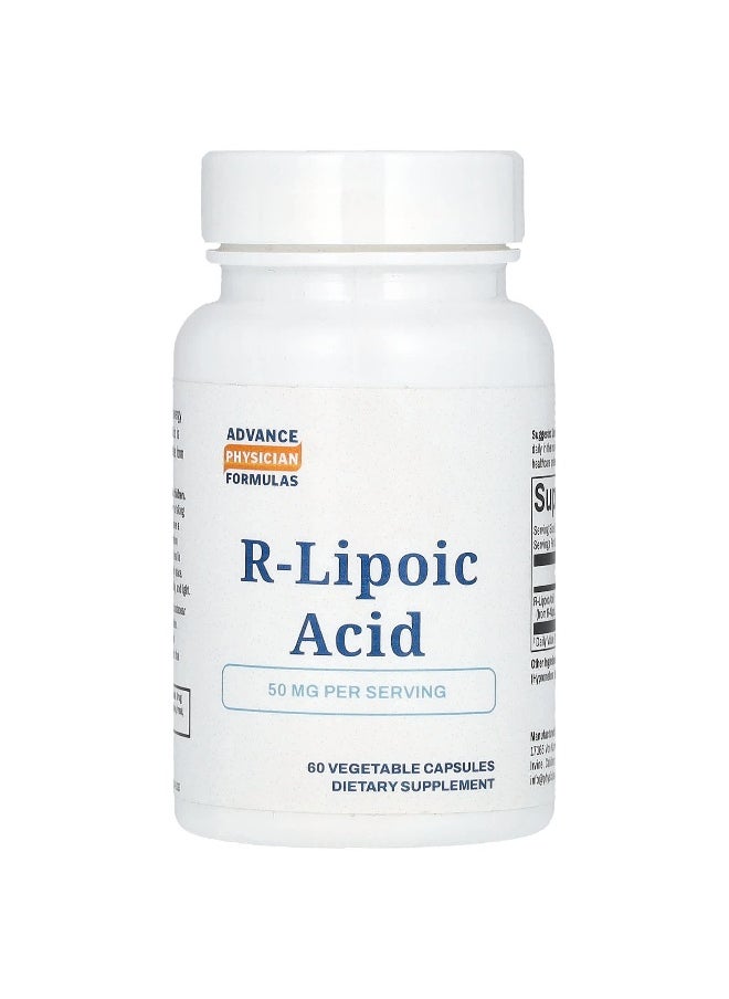 Advance Physician Formulas Advance Physician Formulas, R-Lipoic Acid, 50 mg, 60 Vegetable Capsules  - Image 1