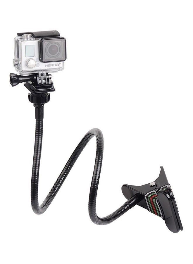NIBEMINENT Flexible Clamp Mount Arm Neck Holder For GoPro Hero5/Hero4/Hero3/SJCAM Camera Black  - Image 1