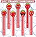 PLOUGVI 24Pcs Strawberry Bubble Wands for Berry First Party Favors Supplies Decorations Strawberry Pinata Goodie Bag Stuffers Classroom Prizes - Image 4