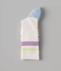 Generic Badminton Socks Childrens Mid-tube Socks Professional Sports Spring and Autumn Running Towel Bottom Thickened Shock Absorbing Fitness Socks purple parallel bars 