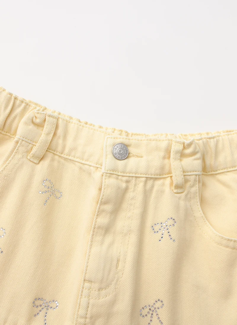 Balabala Yellow Kids Girls Denim skirt for Women | Best Price UAE