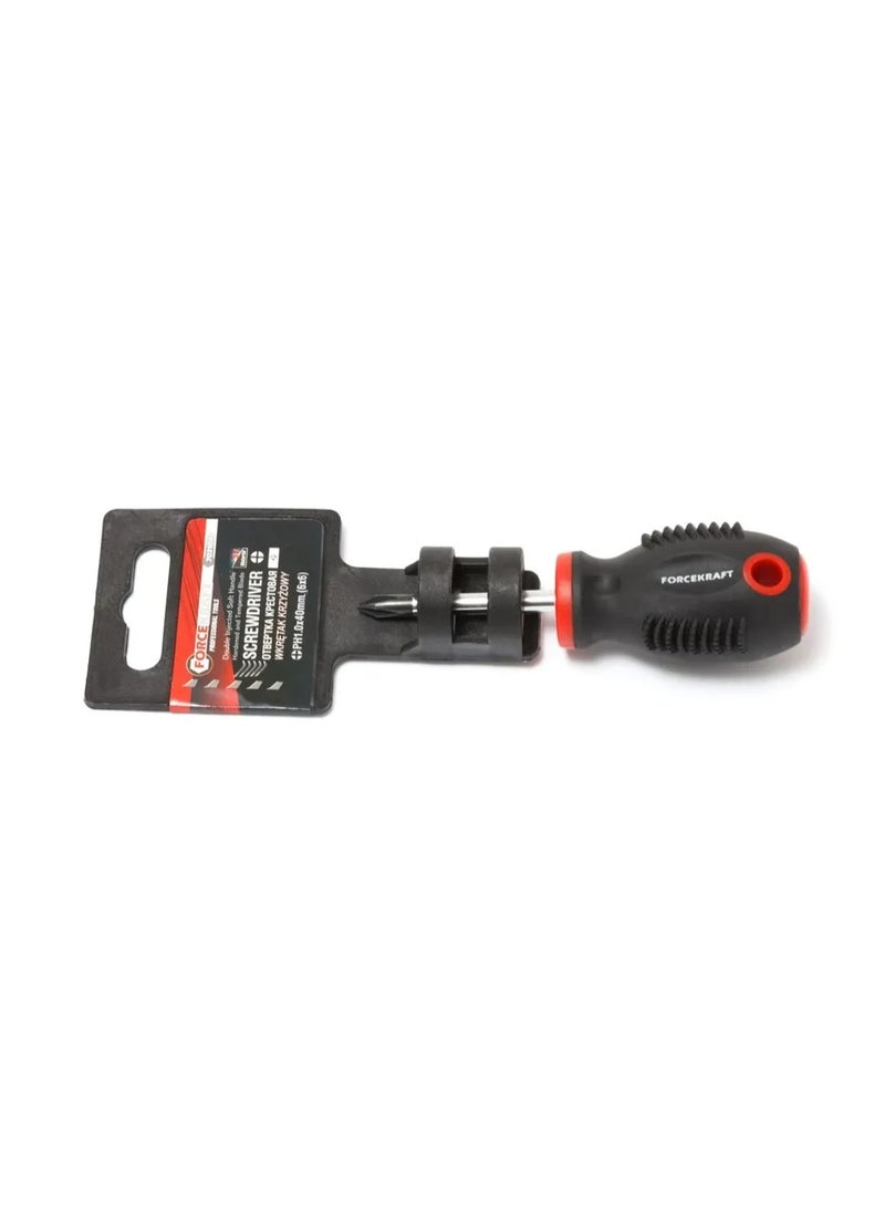 Phillips magnetic screwdriver "profi" s2 ph1.0x40mm, in plastic holder