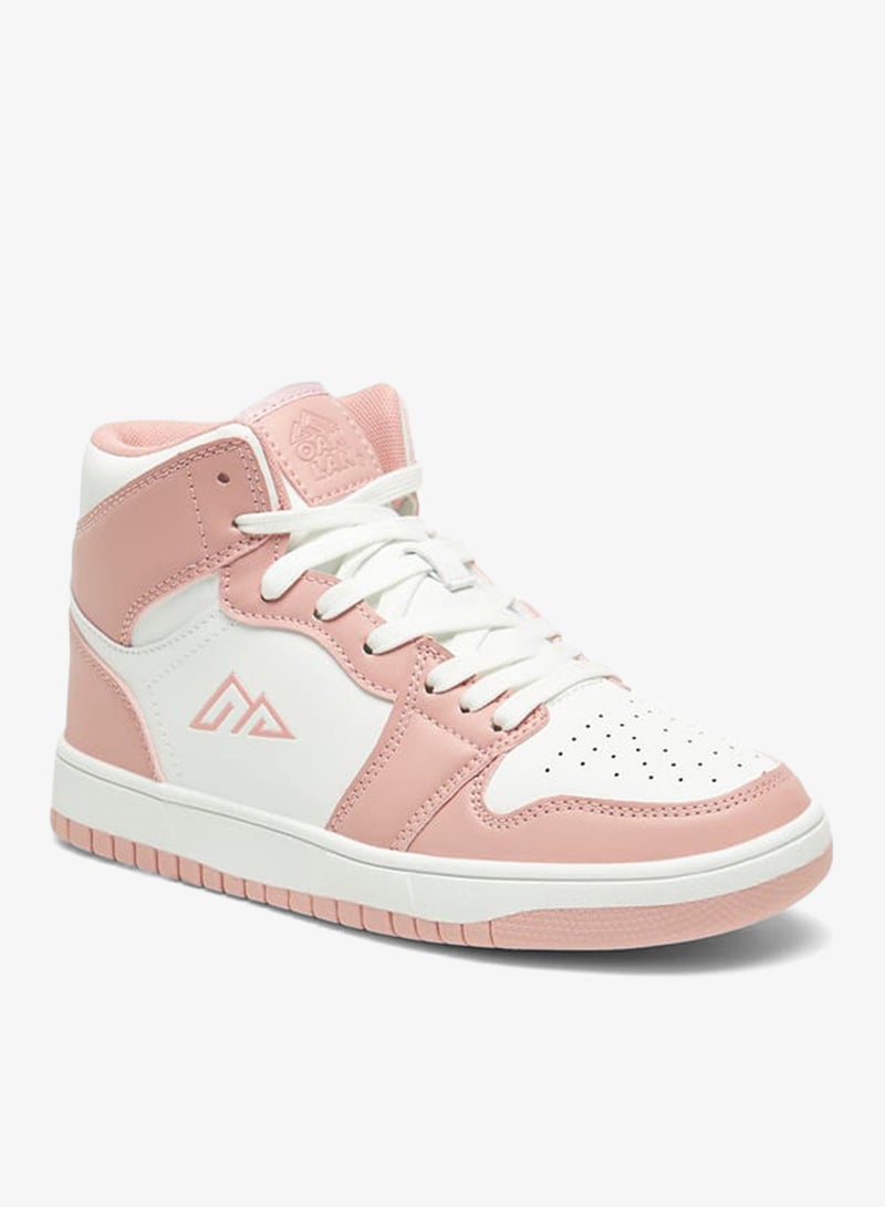 Oaklan by Shoexpress Womens Colourblock High Top Sneakers With Lace-Up Closure - Image 3