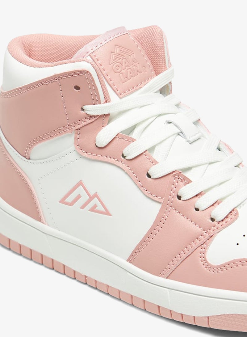 Oaklan by Shoexpress Womens Colourblock High Top Sneakers With Lace-Up Closure - Image 5