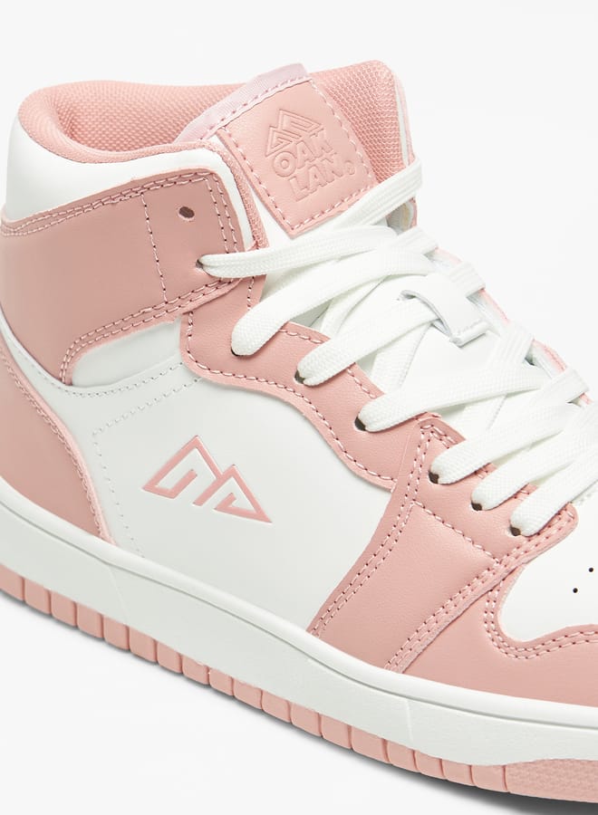 Oaklan by Shoexpress Womens Colourblock High Top Sneakers With Lace-Up Closure  - Image 5