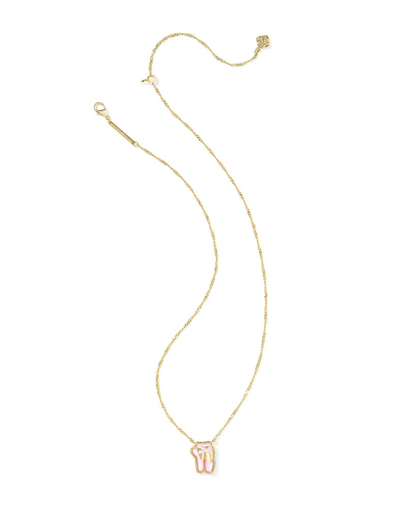 Kendra Scott Ballet Short Pendant Necklace in Blush Mother Of Pearl, 14k Gold-Plated Brass, Fashion Jewelry for Women - Image 2