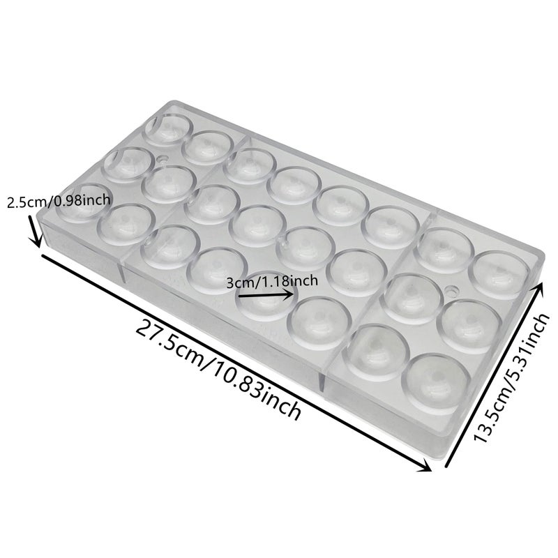 Goldbaking Semi Sphere Chocolate Mould PC Polycarbonate Hemisphere Chocolate Mold (s 1.2inch) - Image 2