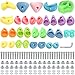 ZENFUN 32 Packs Rock Climbing Holds Multi Size and Color Indoor Outdoor Rock Wall Climbing Kit Rock Wall Holds MultiColored Climbing Rock Wall Grips with Mounting Hardware - Image 2