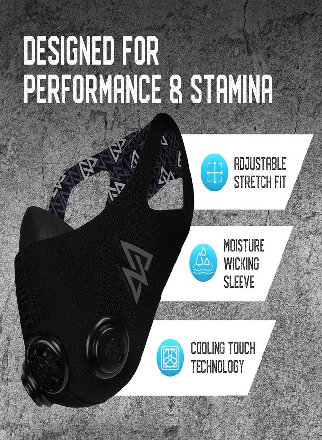 TRAININGMASK Training Mask - Elevation High Altitude 2.0 Blackout Medium 170880 - Image 2