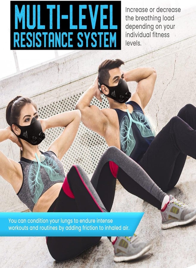 TRAININGMASK Training Mask - Elevation High Altitude 2.0 Blackout Medium 170880 - Image 3