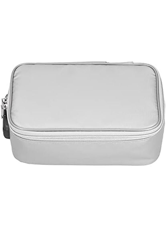 Fireproof And Waterproof Document Bag Multi Layer Secure Storage Pouch For Travel Office Silver - Image 2