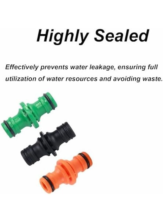 قطعتان من موصل خرطوم الحديقة الأخضر، موصل تمديد مانع للتسرب لري حديقة المنزل - Image 5