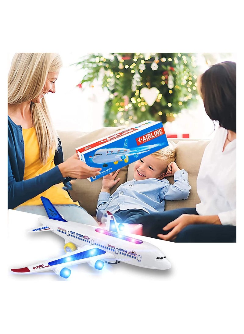 ألعاب Aiplane للأولاد والبنات بعمر 2 3 4 5 سنوات - طائرة ألعاب كهربائية مع أضواء وأصوات LED وامضة ، لعبة Bump and Go مثالية لعيد ميلاد طفل صغير ، إيرباص A380 - pzsku/Z95EEF775CBA74FE7AF6BZ/45/_/1687514418/ea428d22-7b63-4cfb-9994-f4aa4ac408fd