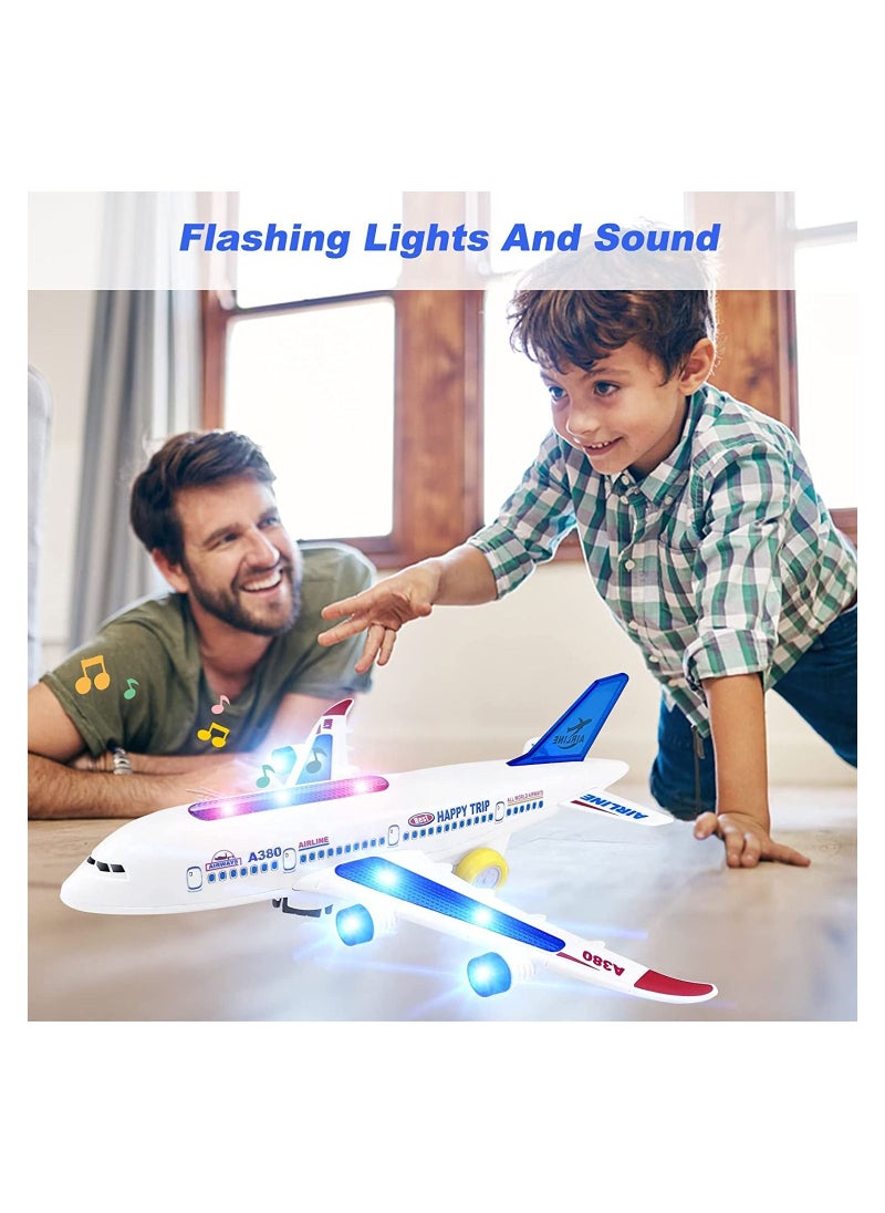 ألعاب Aiplane للأولاد والبنات بعمر 2 3 4 5 سنوات - طائرة ألعاب كهربائية مع أضواء وأصوات LED وامضة ، لعبة Bump and Go مثالية لعيد ميلاد طفل صغير ، إيرباص A380 - pzsku/Z95EEF775CBA74FE7AF6BZ/45/_/1687514419/ec78c81d-b795-45c9-bae6-f05320267614