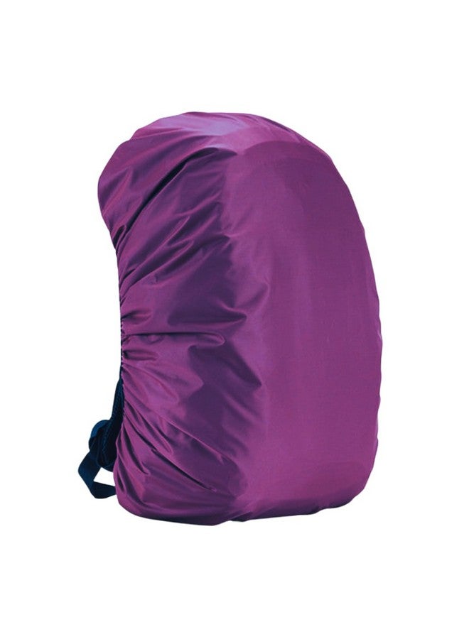 KARBD Rain and Dust Cover with Pouch for 20L-30L-40L Backpacks Luggage School Laptop Bags Hiking Camping Traveling PU Coated Waterproof Nylon Cover with Grip Buckle Elastic Closure (Purple) - Image 1