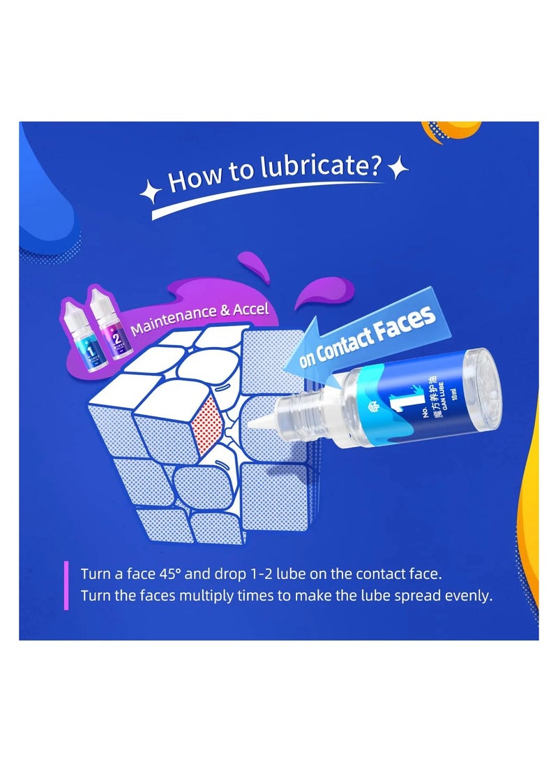 جانكيوب مكعبات السرعة GAN Lube رقم 3، مادة تشحيم سيليكونية للتحكم والاستقرار - Image 2