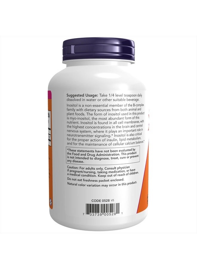 now Supplements, Inositol Powder, Neurotransmitter Signaling*, Cellular Health*, 8-Ounce - Image 3