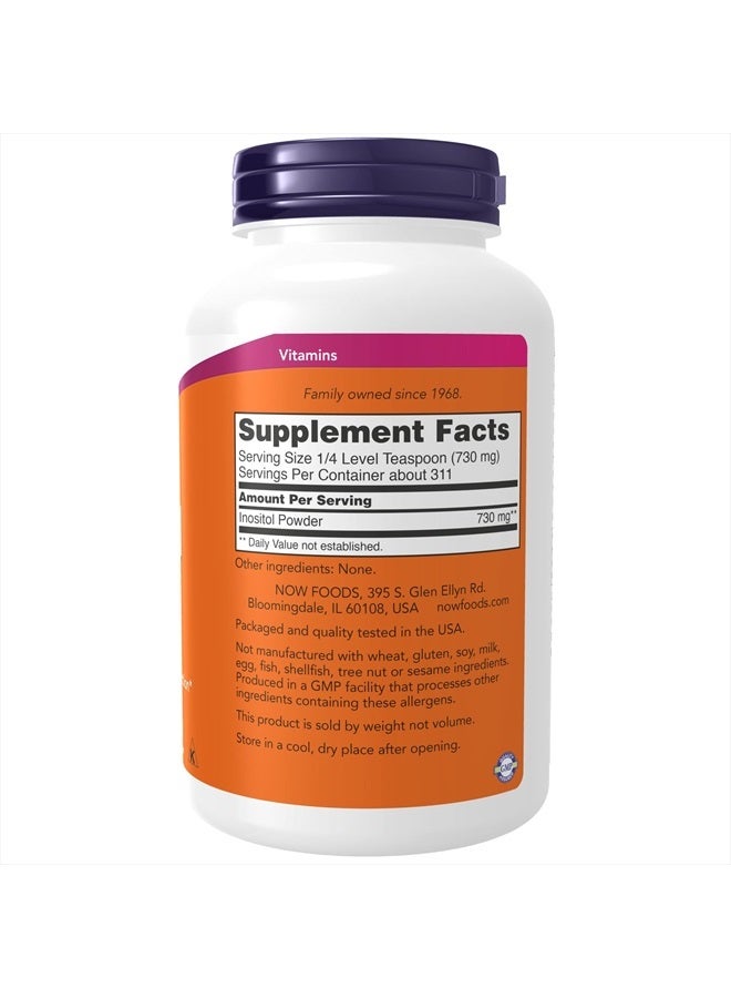 now Supplements, Inositol Powder, Neurotransmitter Signaling*, Cellular Health*, 8-Ounce - Image 2