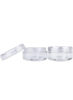Pana 50 New Empty 5 Grams Acrylic Clear Round Jars - Bpa Free Containers For Cosmetic, Lotion, Cream, Makeup, Bead, Eye Shadow, Rhinestone, Samples, Pot, 5G/5Ml (Clear Lid (50 Jars)  - Image 3