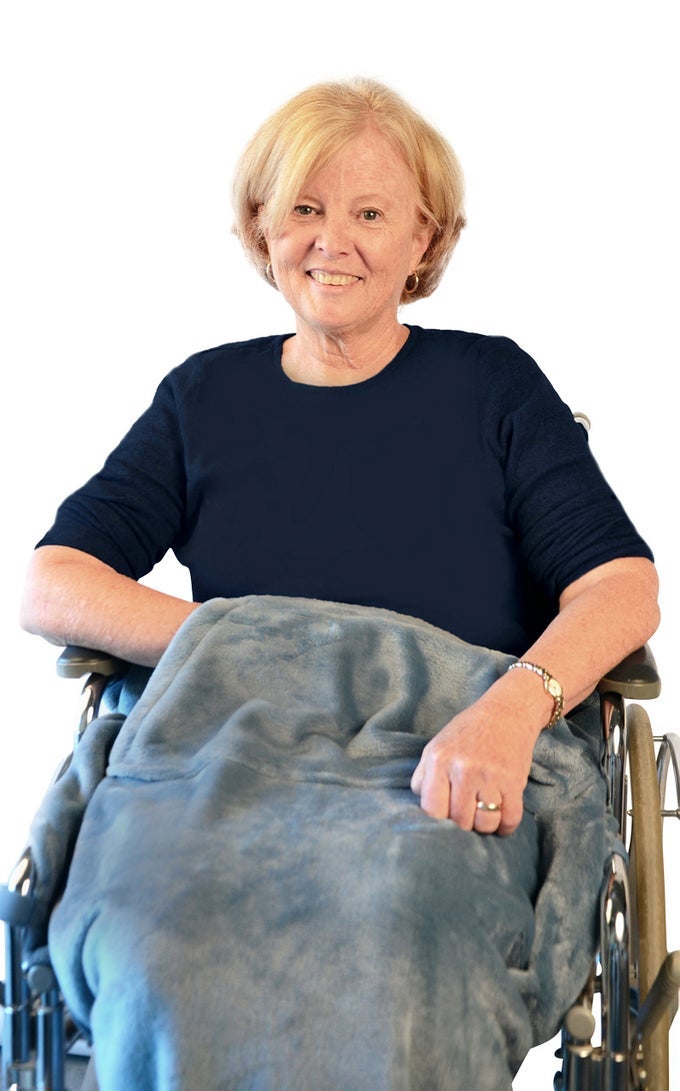 LIGHTWEIGHT WHEELCHAIR BLANKET WEDGWOOD BLUE