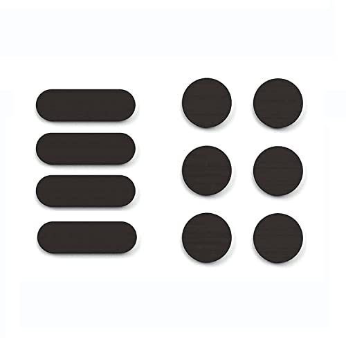 APeiSi Universal Webcam Covers - Privacy Protection Accessory, No Residue Application, Safe Screen Closure - Dots and Bars, 20 Pieces - Black - Image 1