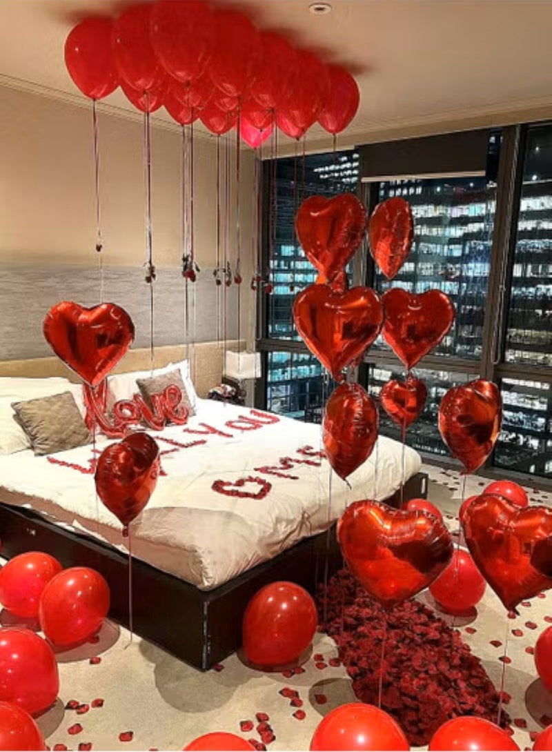 زينة حفلة الذكرى السنوية و عيد الحب و الزواج مجموعة من 55 قطعة - Image 1