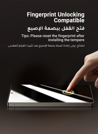 Samsung Galaxy S25 Ultra Privacy Screen Protector  Face ID Supported Easy Installation Anti-Spy And Privacy Protection Anti-Fingerprint And Bubble Free, Case Friendly 9H Tempered Glass - Pack of 2 - Black - view 5