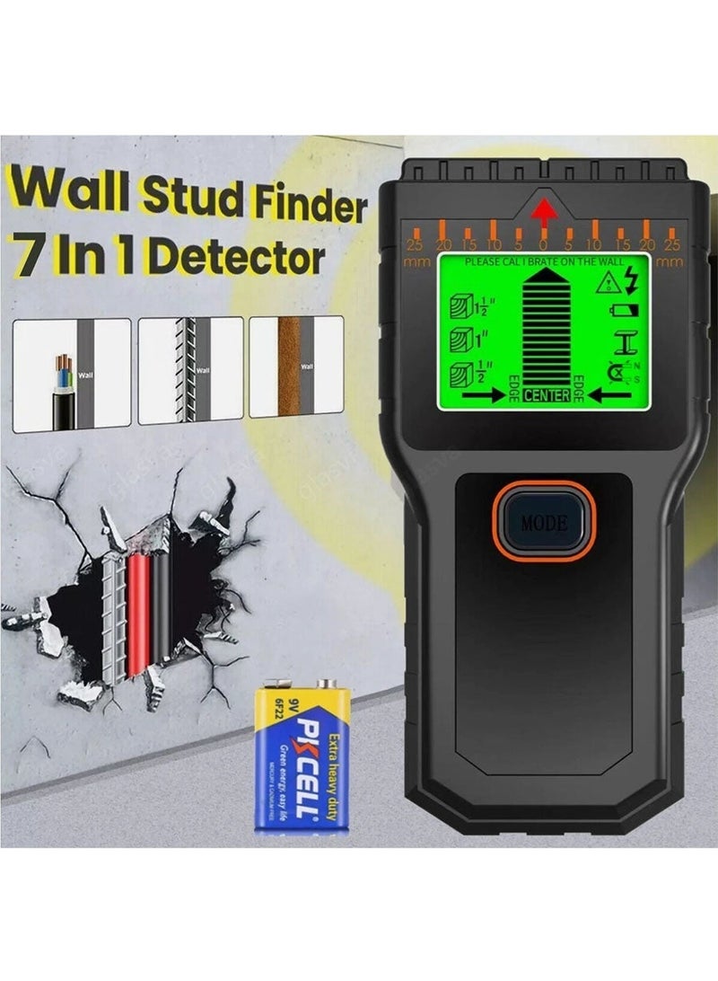 excitat Stud Finder Wall Scanner, 7 in 1 Stud Detector Wall Detector with 5 Modes, 2 Functions, Stud Locator with Upgraded Smart Sensor Audio Alarm, Stud Sensor Beam Finders for Center and Edge of Wood Beam, Live AC Wire, Metal, Cable, Joist Metal Pipe - Image 2
