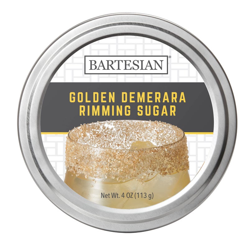 Bartesian Golden Demerara Sugar Cocktail Glass Rimmer - Dessert Cocktails Flavored Sweet Rimming Garnish for Bar Drink Glasses - Professional Home Bartending Mixology Supplies - Image 1