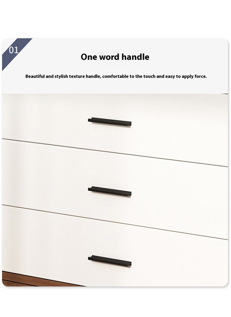 Sharpdo - Small Bedroom Wardrobe Lockers, 2 Doors and 3 Drawers, Diversified Storage Space Lockers 80*45*182CM - Image 1