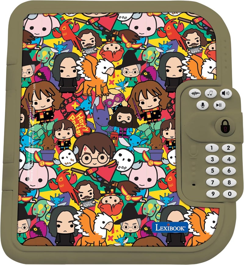 Lexibook - Harry Potter, Electronic Secret Diary with pen and notebook included, interactive, password, fun features, sounds effects, Gold/black, SD50HP - Image 2