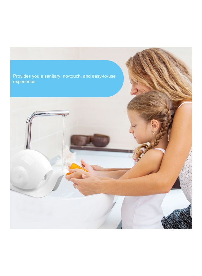 NIBEMINENT Snails Shaped Bathroom Soap Dispenser Brown/White 17.5x7.2x11cm - Image 2