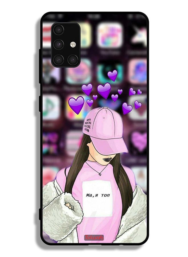 Tolwak - Samsung Galaxy A71 4G Protective Case Cover Anti Social Club - Image 1
