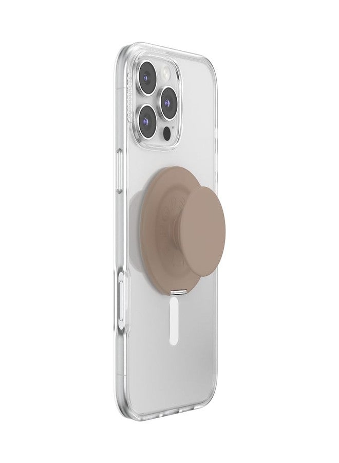 بوب سوكيتس حامل هاتف PopSockets قابل للطي لتقنية MagSafe، مزود بحامل مدمج، وحامل قابل للتعديل لوضعية التصوير الرأسية أو الأفقية، ومتوافق مع الشحن اللاسلكي - لاتيه - Image 3