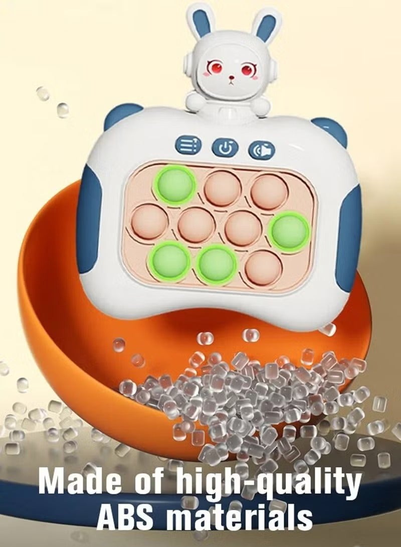 ألعاب التململ الإلكترونية السريعة الدفع المضيئة للبالغين والأطفال مع لعبة ألغاز آلة دفع البوب ​​الفقاعات فيدجيت لعبة حسية هدايا عيد الميلاد - Image 5