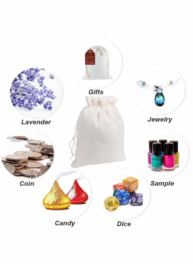 HomarKet 15 Pcs Gift Bags of Burlap and 15 Gift Tags with Drawstring Best for Wedding Ramadan Eid Treats or Goodie Giveaways  - Image 3