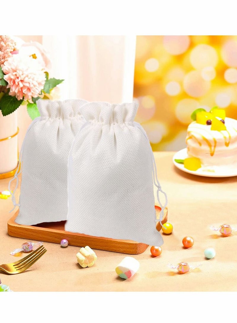 HomarKet 15 Pcs Gift Bags of Burlap and 15 Gift Tags with Drawstring Best for Wedding Ramadan Eid Treats or Goodie Giveaways  - Image 5