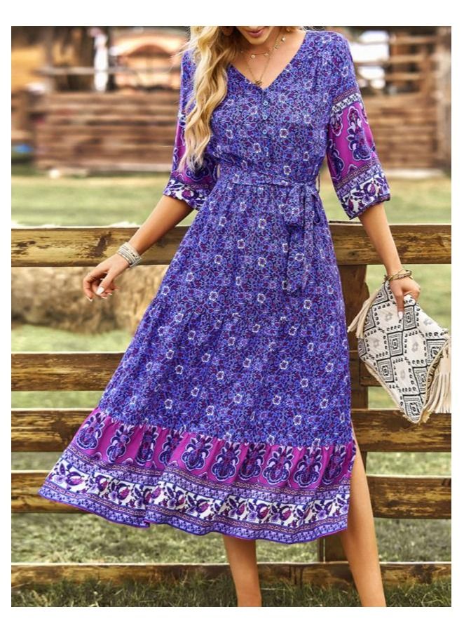 KUYING New Summer Floral Dress For Women  - Image 1