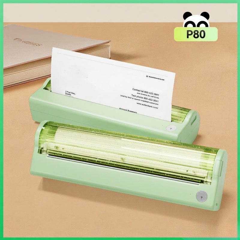Inkless Thermal Printer: Green 300DPI All-in-One Printer - High Compatibility Versatile Printing for Home Office Study Mobile Use - Image 3