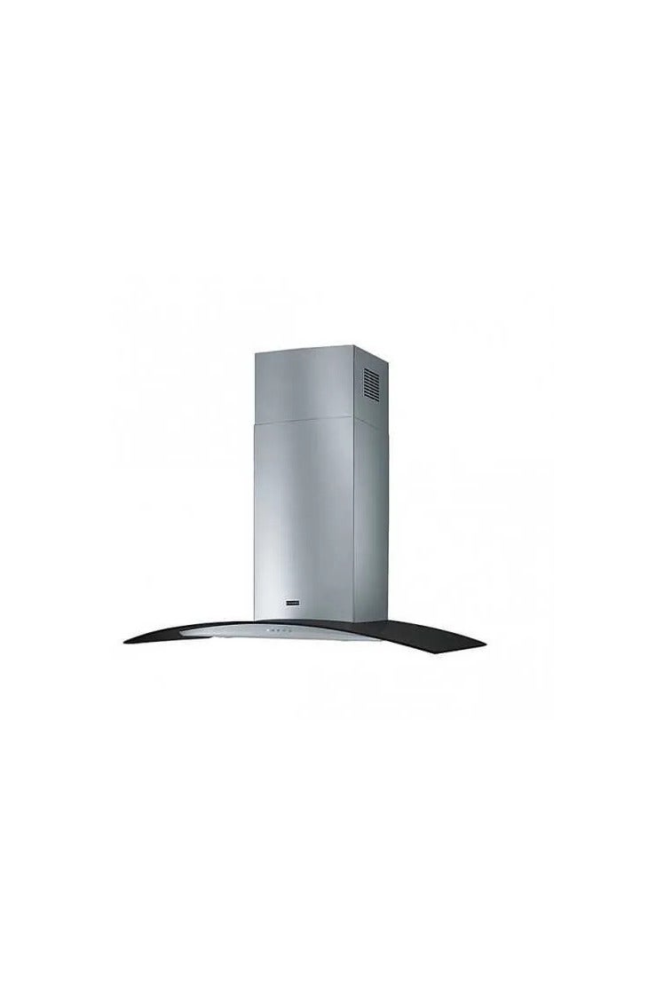 فرانكي شفاط مطبخ بالمدخنة زجاج منحني 90 سم بقوة 650 متر مكعب في الساعة ستانلس FGC 925 BK/XS LED